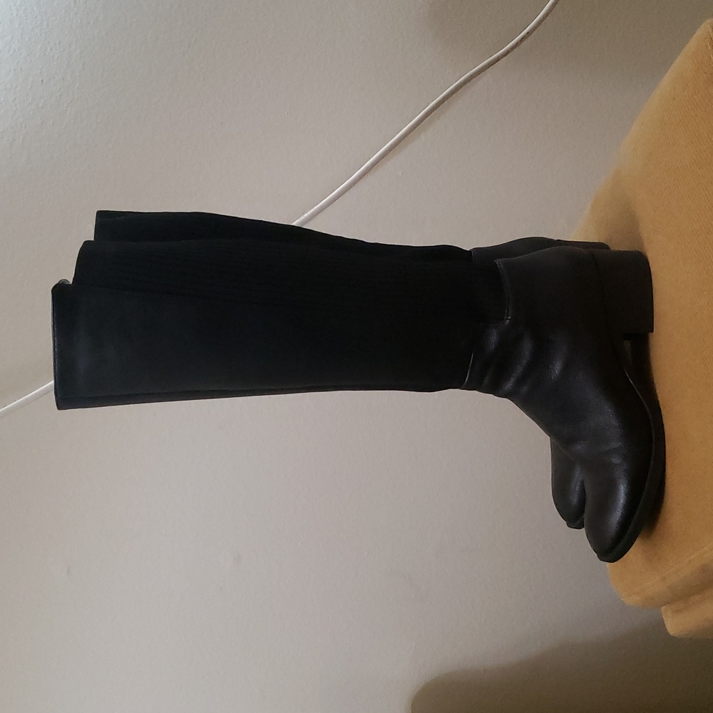 Leather boots